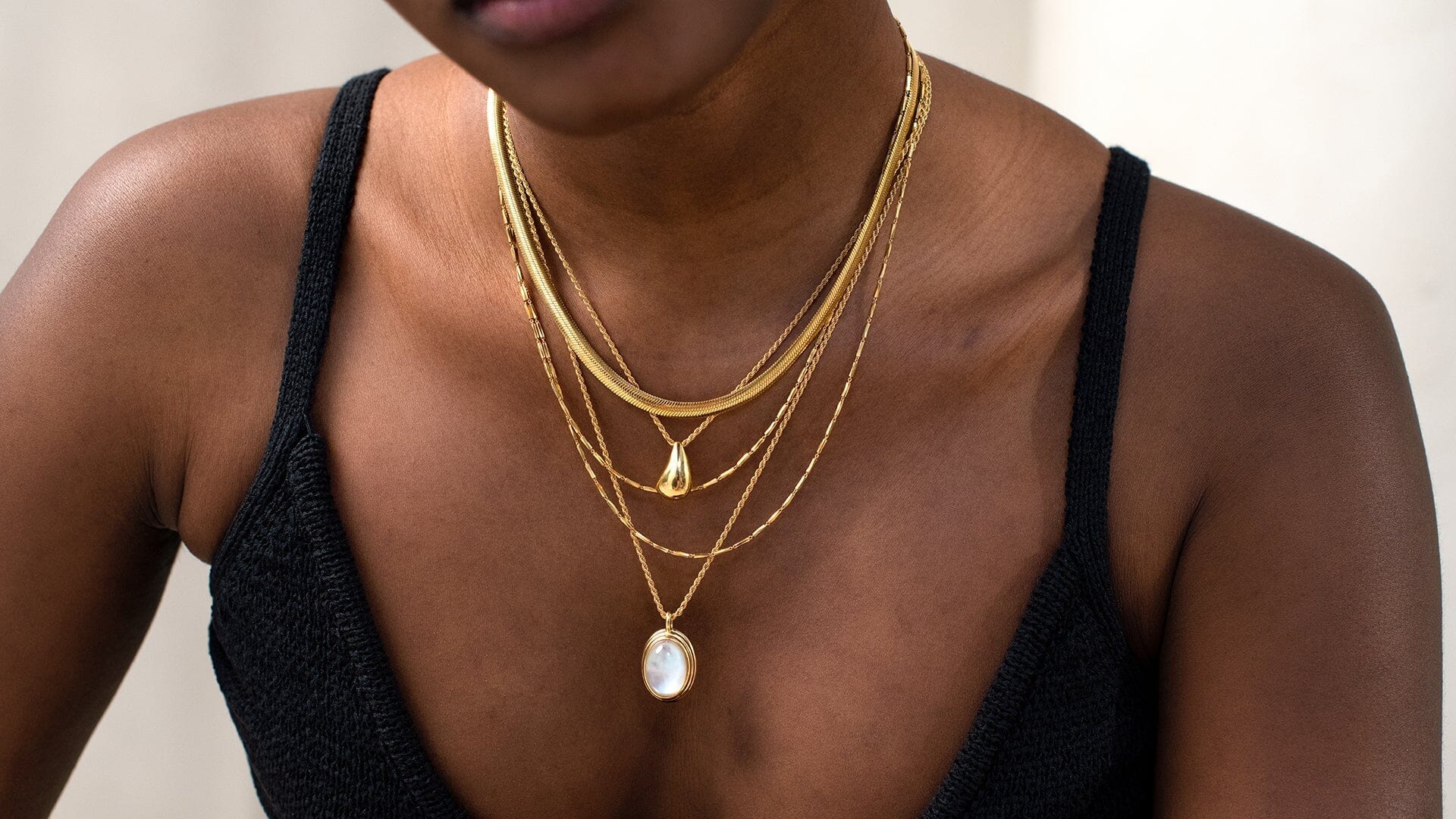 Made for Each Other Gold Layered Necklace