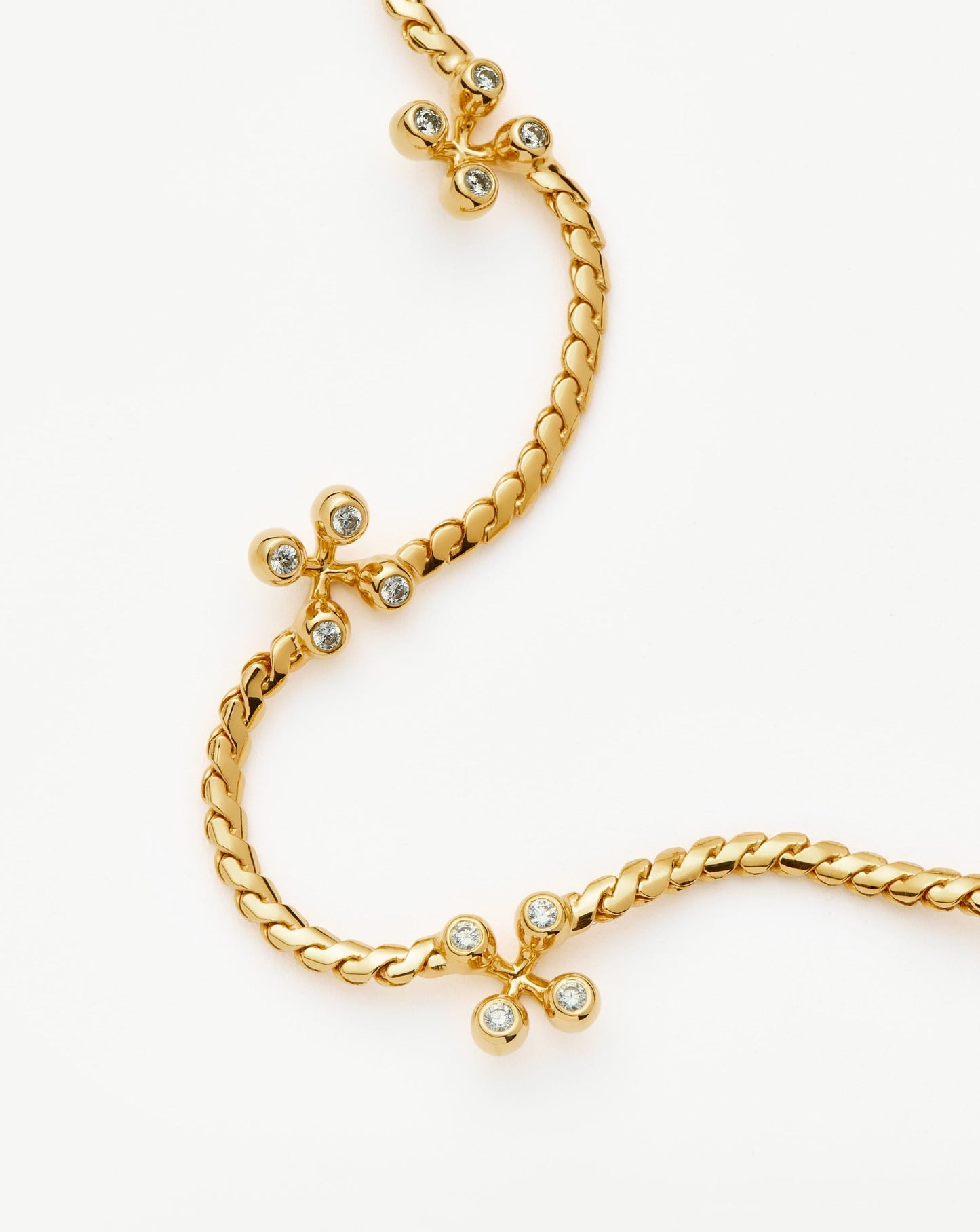 Atom Charm Necklace | 18ct Gold Plated Cubic Zirconia Necklaces Missoma