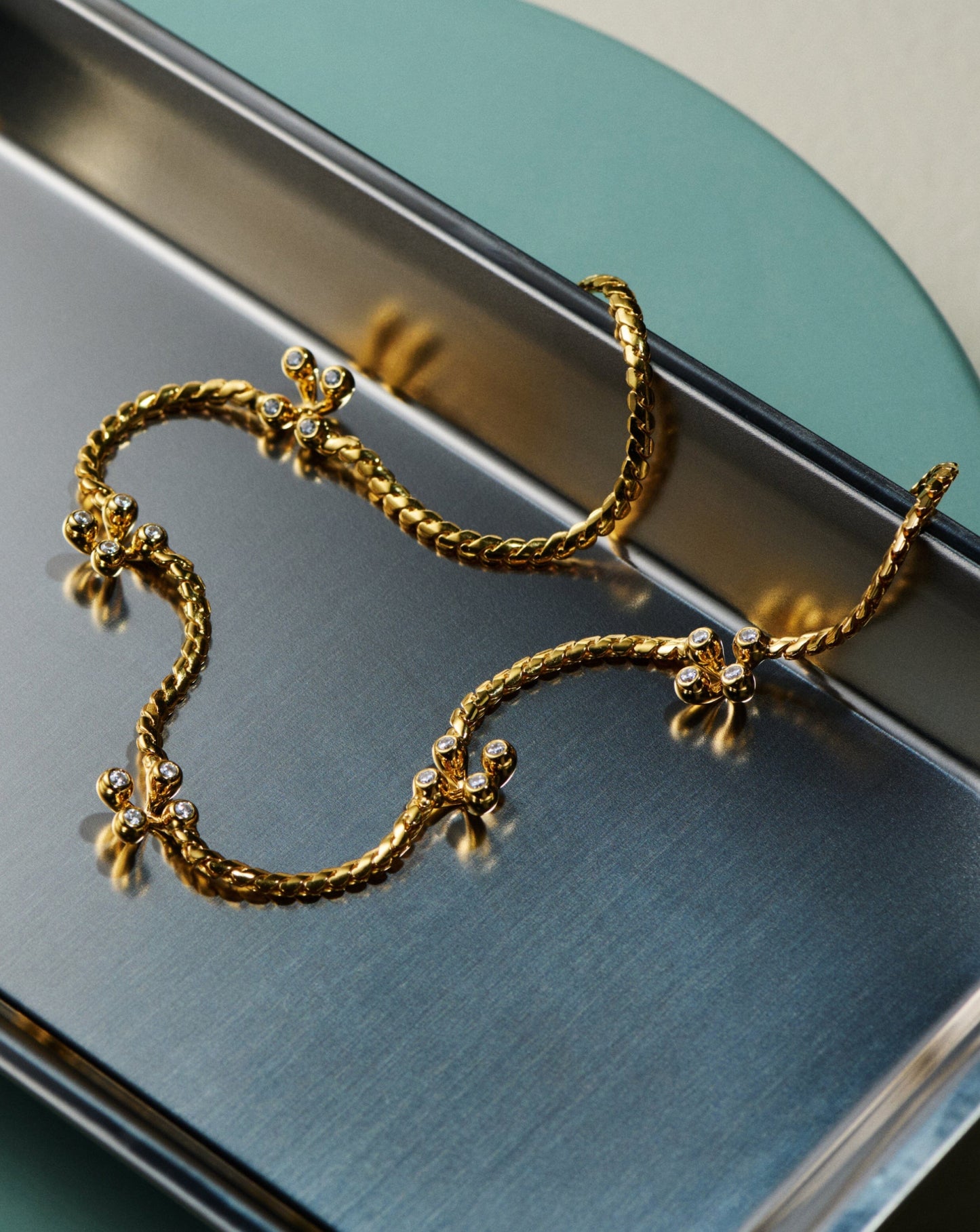 Atom Charm Necklace | 18ct Gold Plated Cubic Zirconia Necklaces Missoma