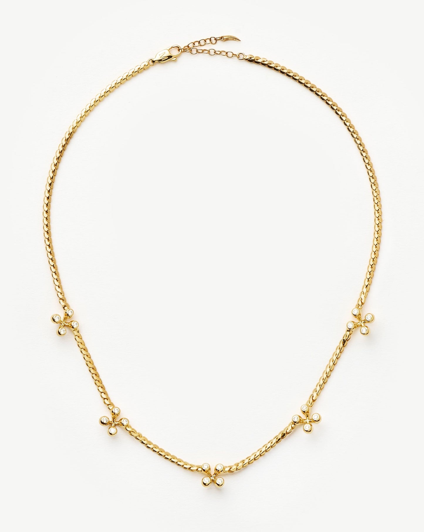 Atom Charm Necklace | 18ct Gold Plated Cubic Zirconia Necklaces Missoma
