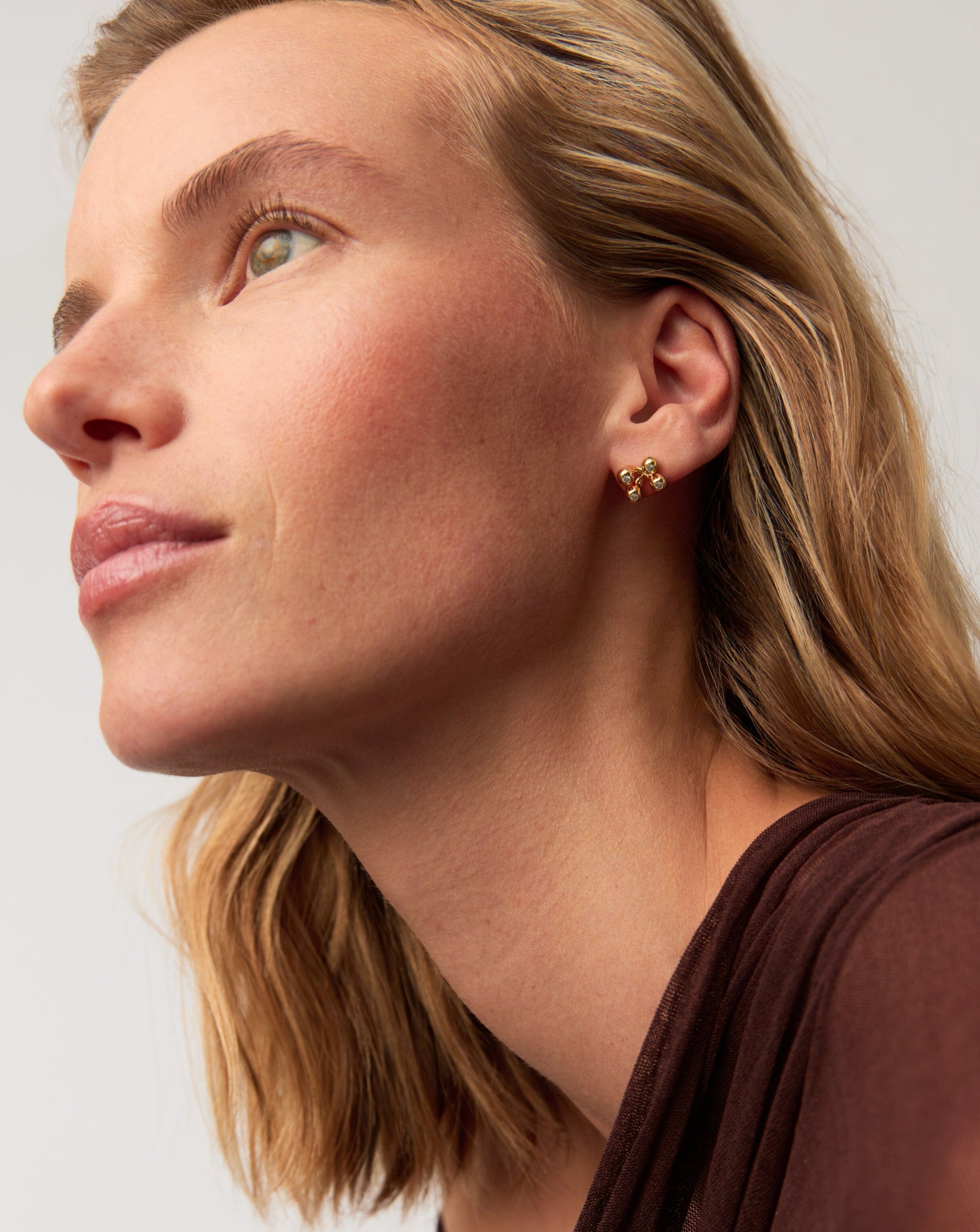 Atom Stud Earrings | 18ct Gold Vermeil Earrings Missoma