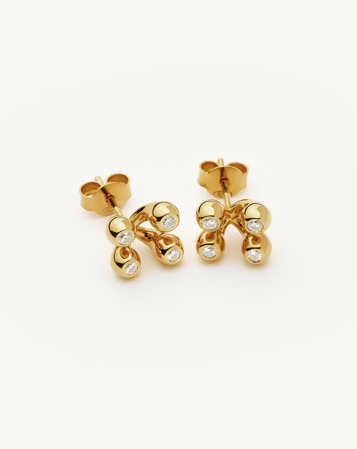 Atom Stud Earrings | 18ct Gold Vermeil Earrings Missoma