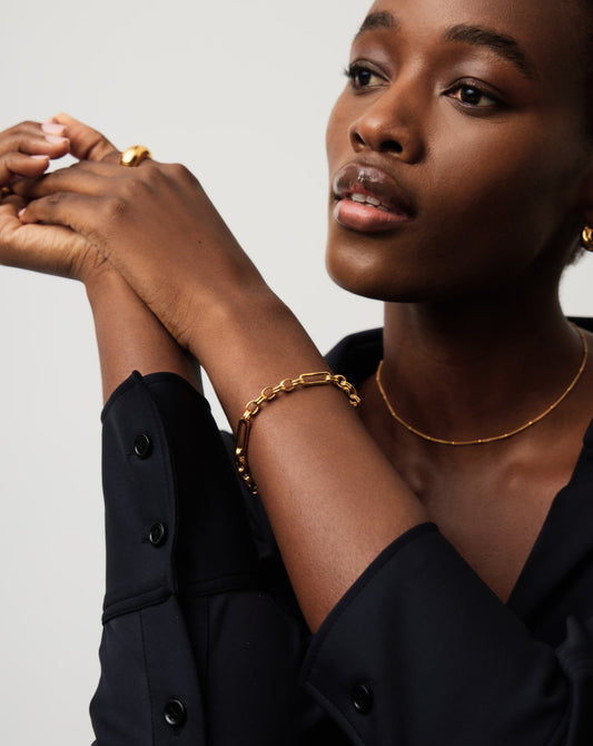 Axiom Chain Bracelet | 18ct Gold Plated Bracelets Missoma