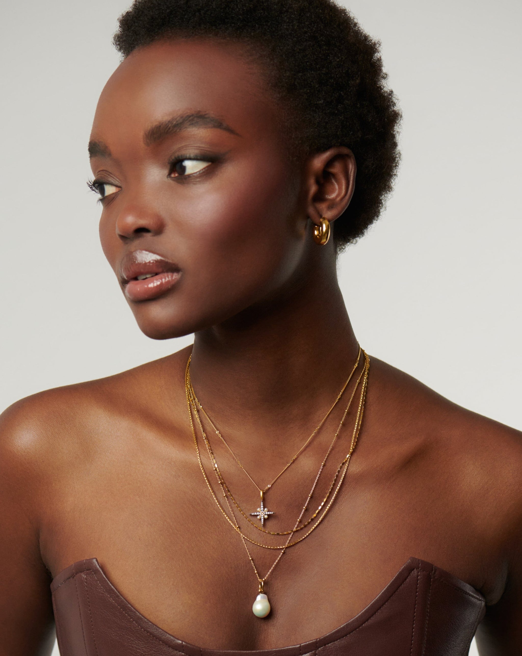 Baroque Pearl Chain Necklace | 18ct Gold Plated Vermeil/Pearl Necklaces Missoma