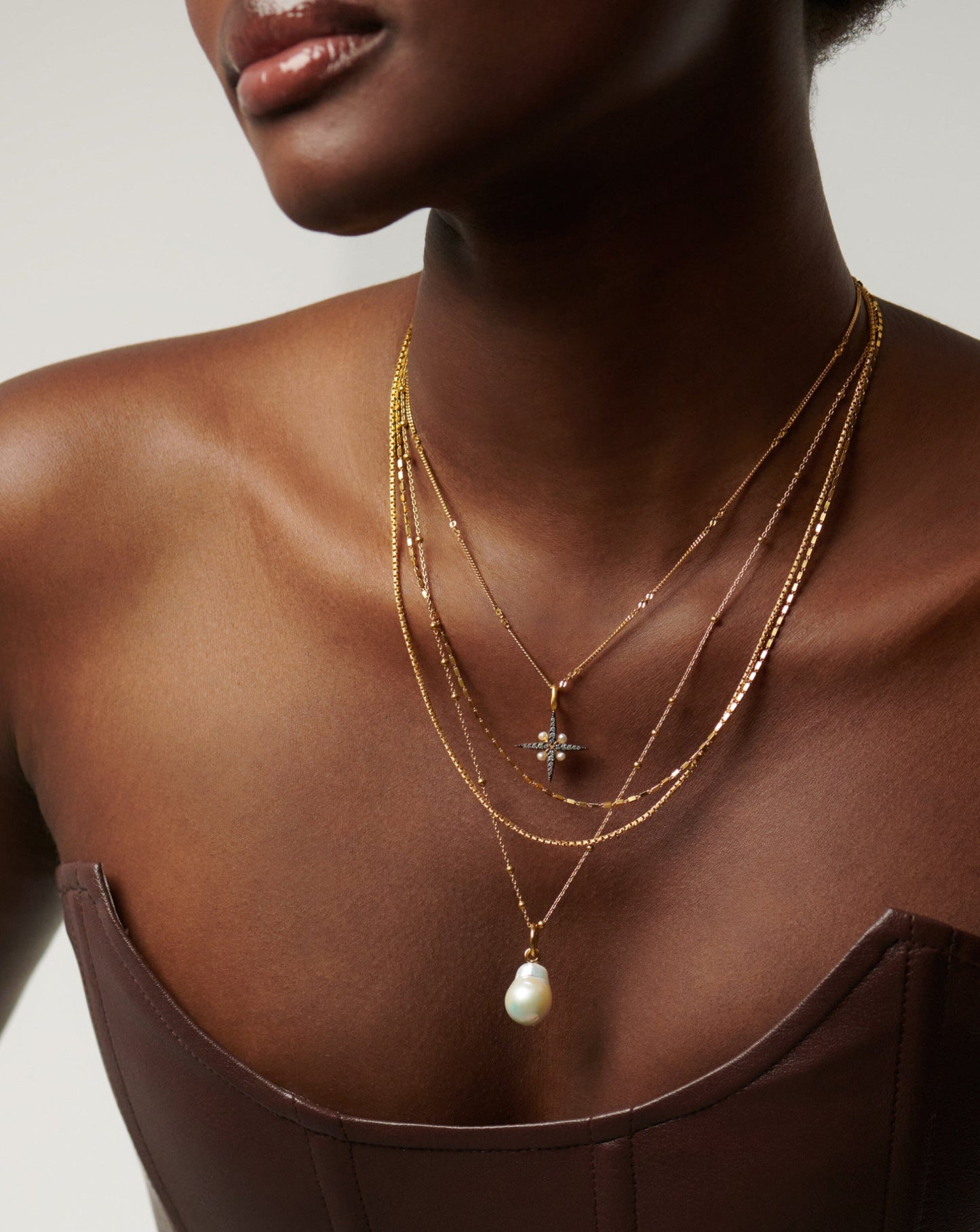 Baroque Pearl Chain Necklace | 18ct Gold Plated Vermeil/Pearl Necklaces Missoma