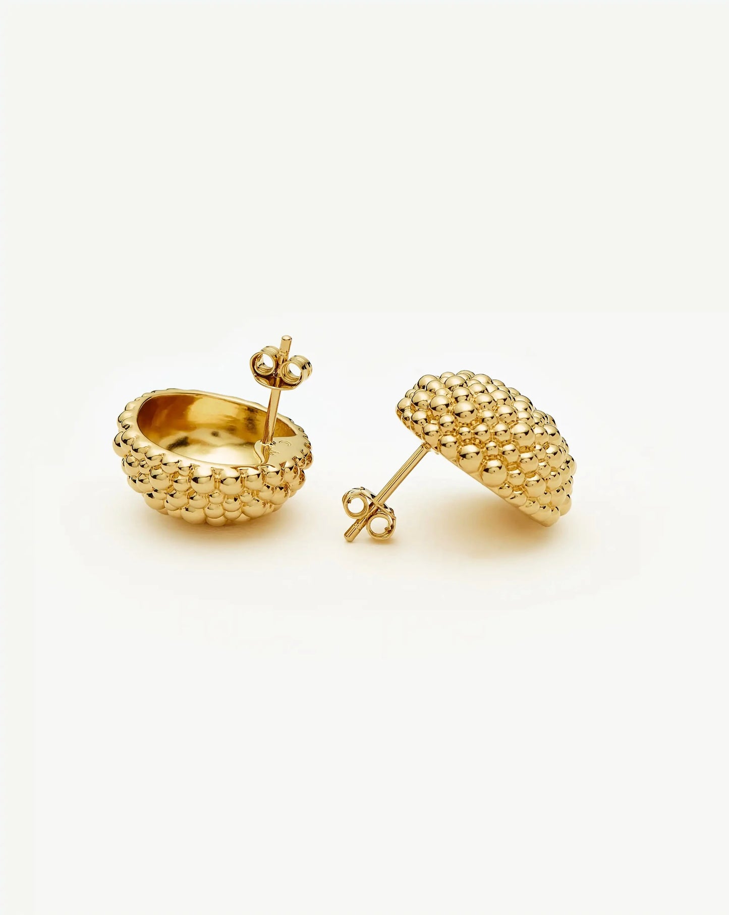 Baya Dome Stud Earrings | 18ct Gold Plated Earrings Missoma