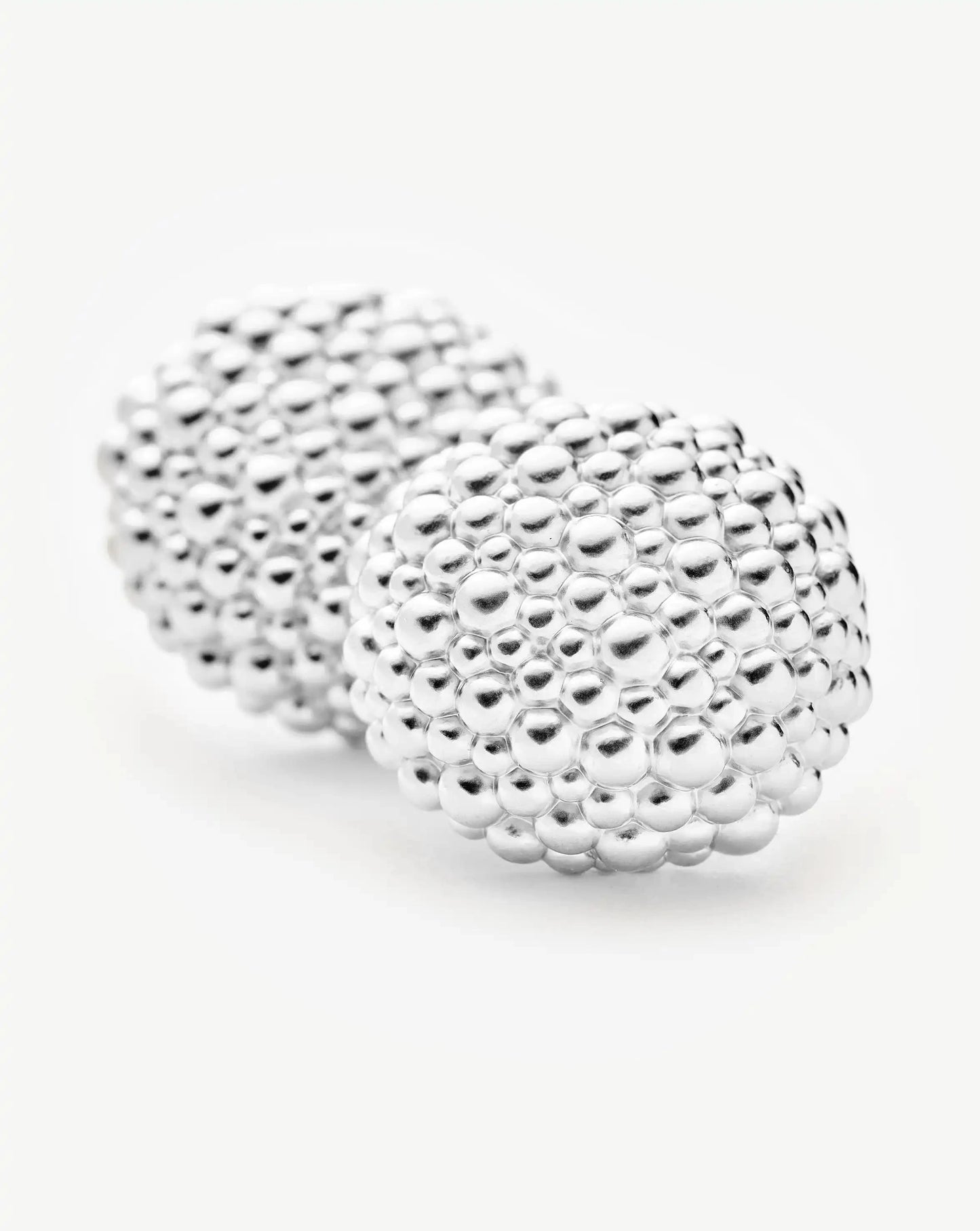 Baya Dome Stud Earrings | Silver Plated Earrings Missoma