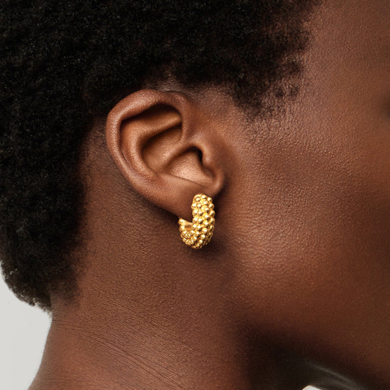 Baya Hoop Earrings | 18ct Gold Plated Earrings Missoma