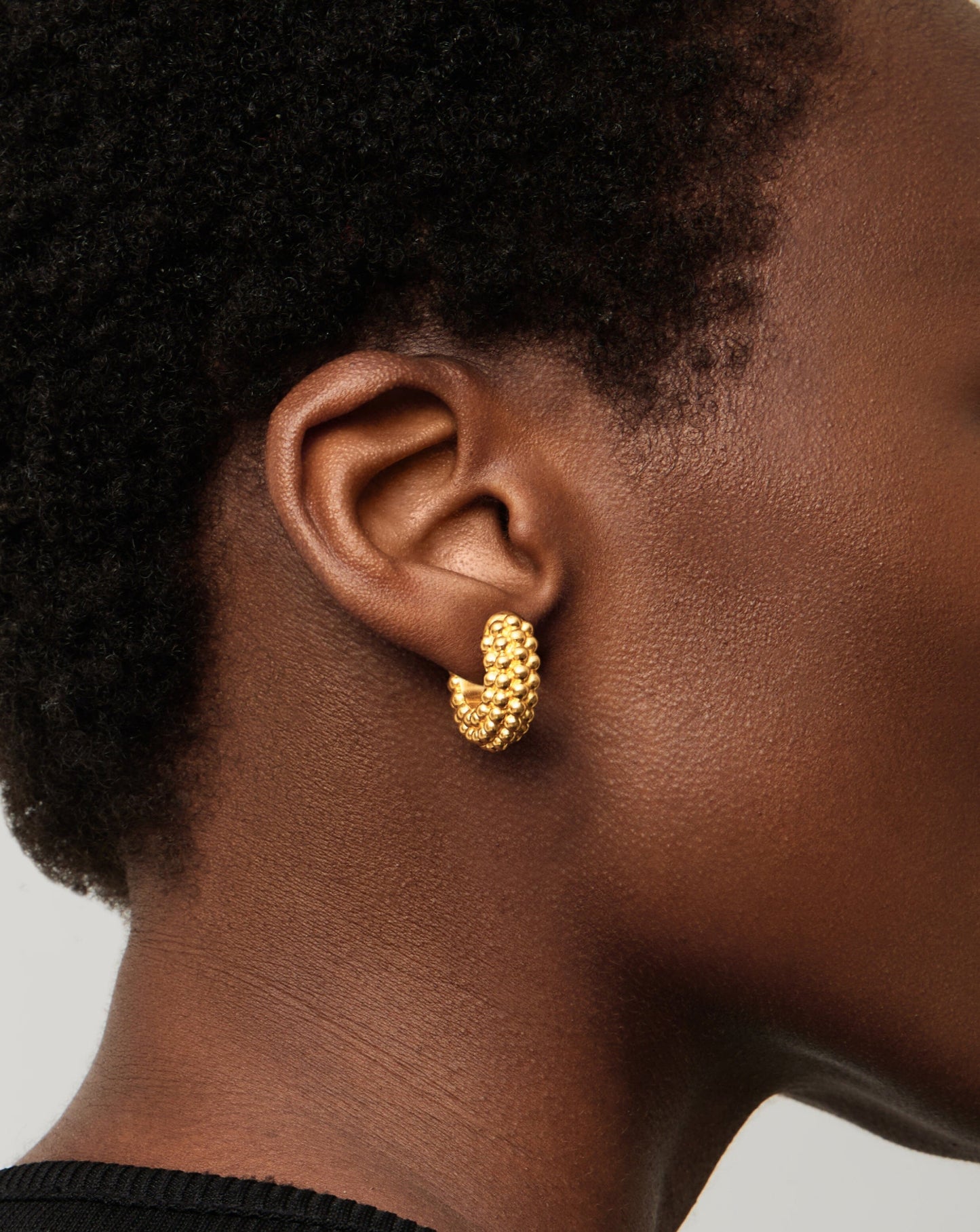 Baya Hoop Earrings | 18ct Gold Plated Earrings Missoma