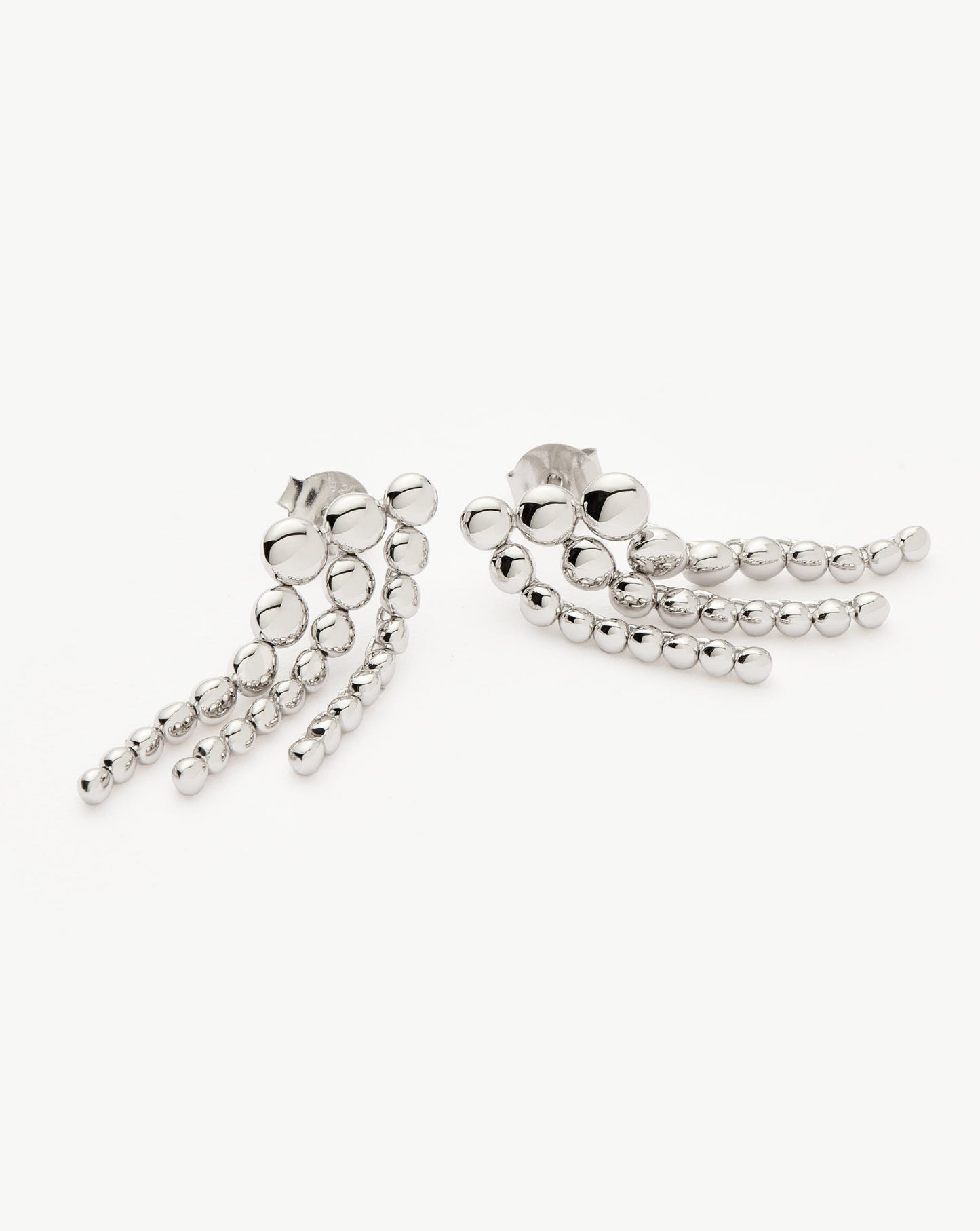 Beaded Waterfall Drop Earrings | Sterling Silver Earrings Missoma