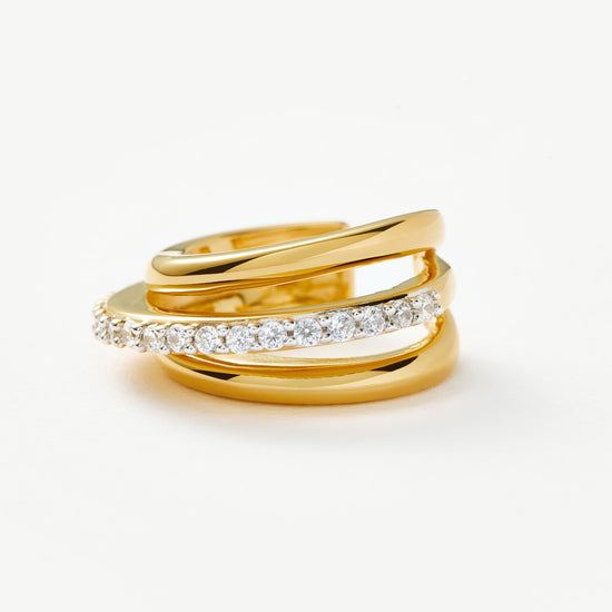 Celestial Pave Ear Cuff | 18ct Gold Plated Vermeil/Cubic Zirconia Earrings Missoma