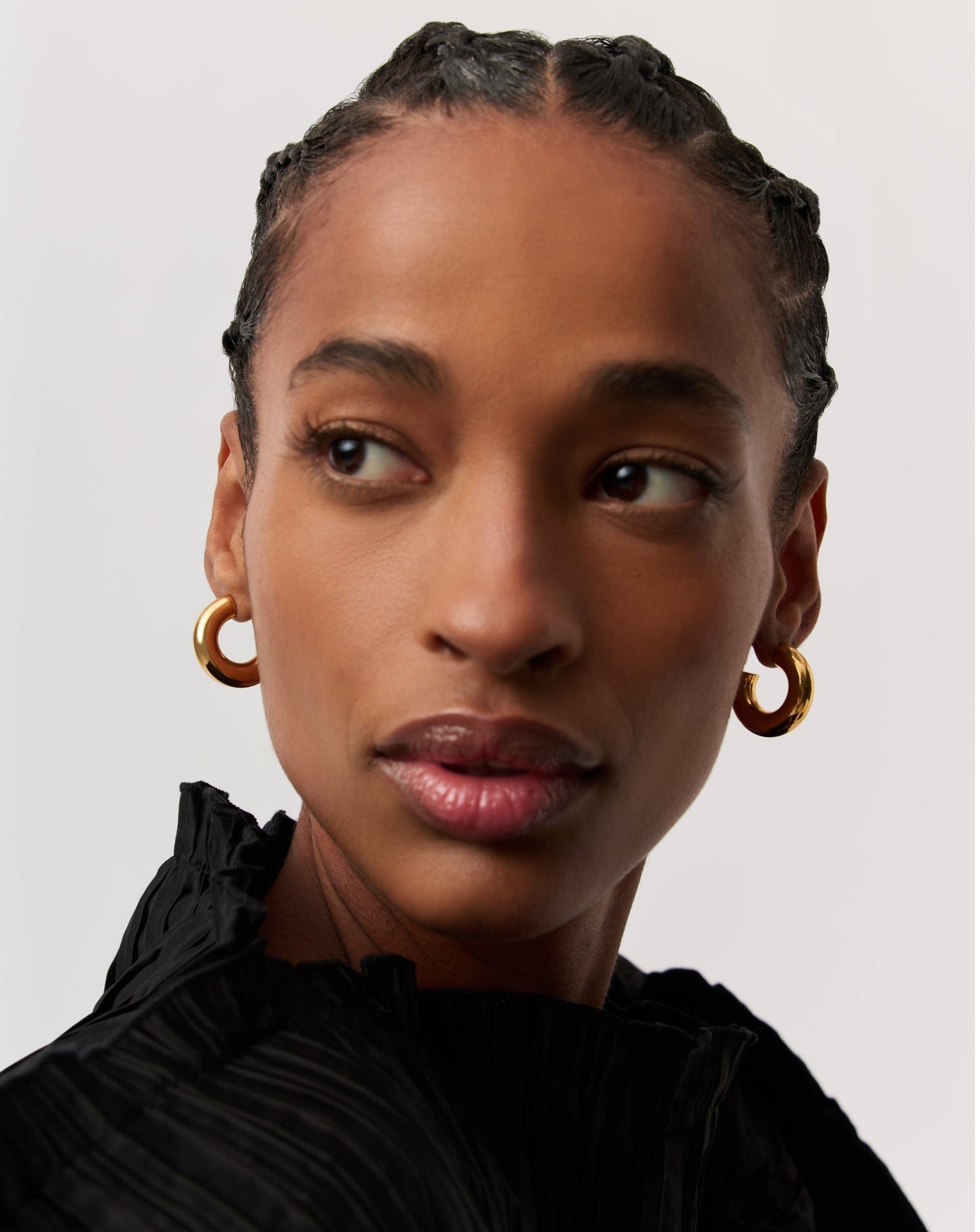 Chubby Medium Hoop Earrings | 18ct Gold Vermeil Earrings Missoma