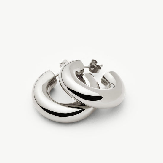 Chubby Medium Hoop Earrings | Sterling Silver Earrings Missoma