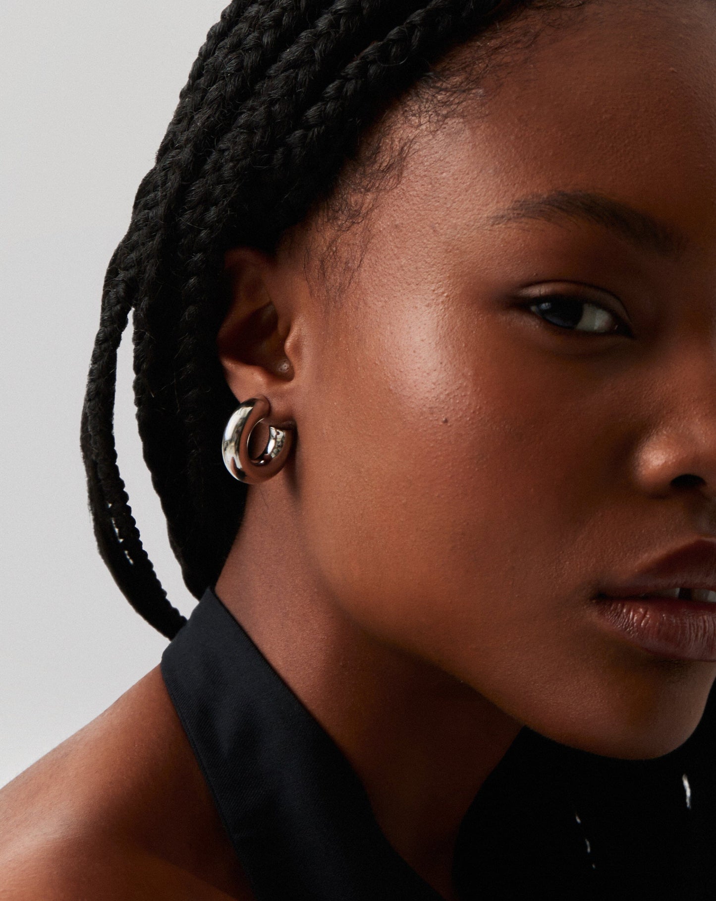 Chubby Medium Hoop Earrings | Sterling Silver Earrings Missoma