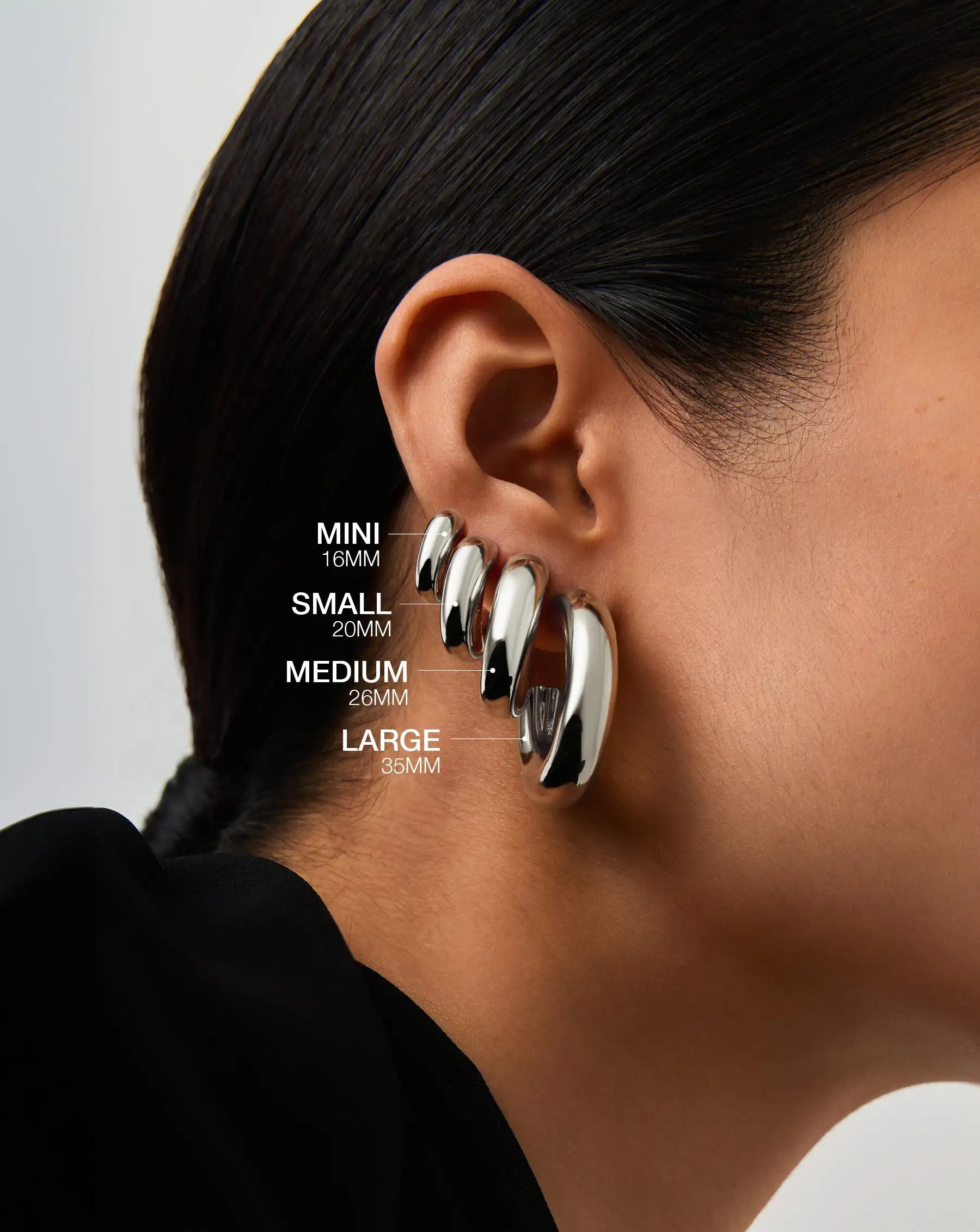 Chubby Mini Hoop Earrings | Sterling Silver Earrings Missoma