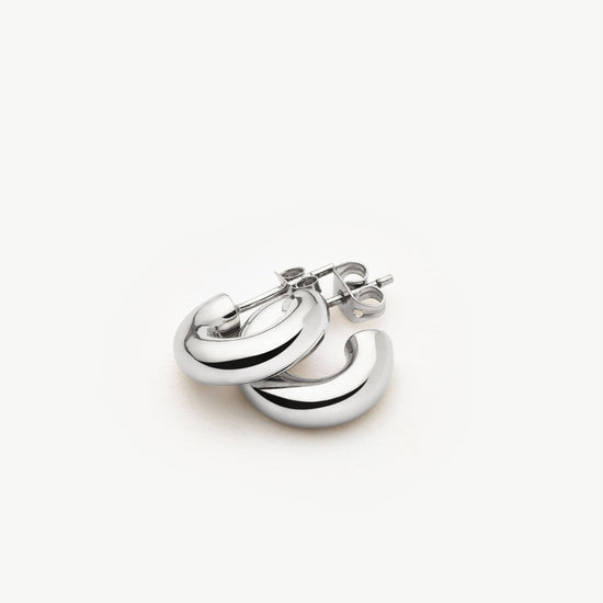 Chubby Mini Hoop Earrings | Sterling Silver Earrings Missoma