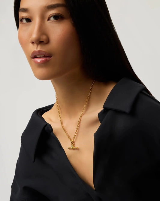 Chunky T-Bar Chain Necklace | 18ct Gold Plated Necklaces Missoma