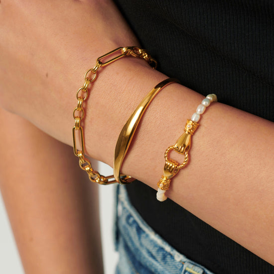 Classic Cuff Bracelet | 18ct Gold Vermeil Bracelets Missoma