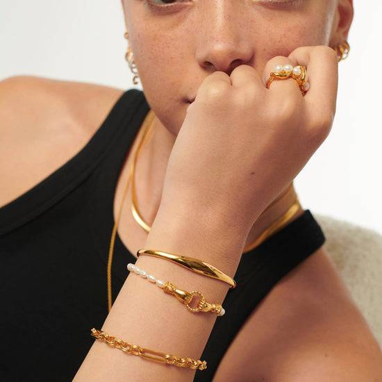 Classic Cuff Bracelet | 18ct Gold Vermeil Bracelets Missoma