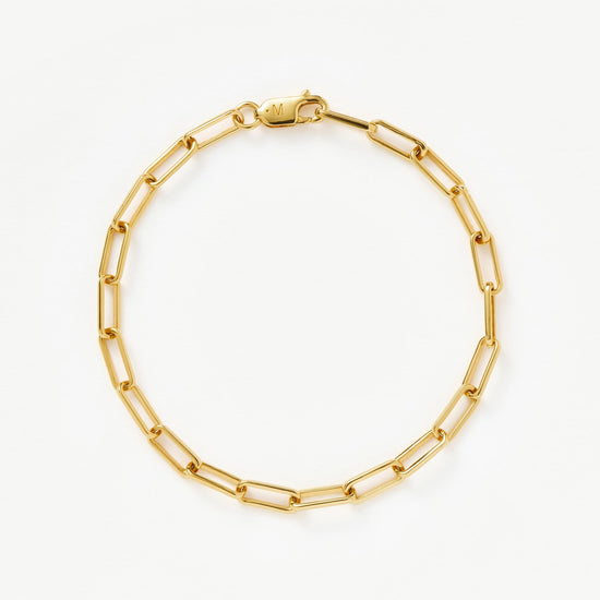 Classic Mini Paperclip Chain Bracelet | 18ct Gold Plated Bracelets Missoma