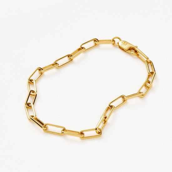 Classic Mini Paperclip Chain Bracelet | 18ct Gold Plated Bracelets Missoma