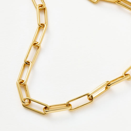 Classic Mini Paperclip Chain Bracelet | 18ct Gold Plated Bracelets Missoma