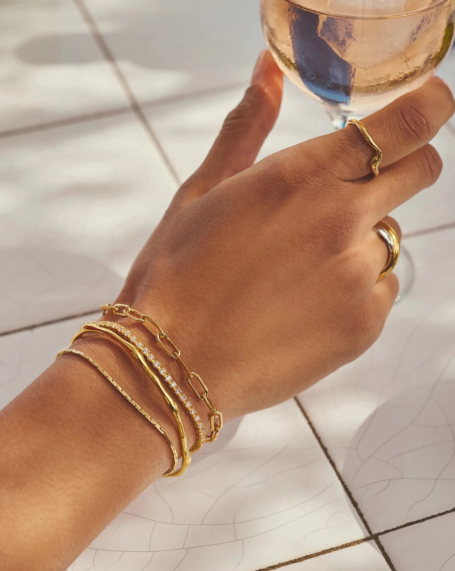 Classic Mini Paperclip Chain Bracelet | 18ct Gold Plated Bracelets Missoma
