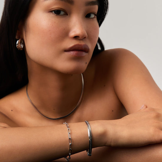 Classic Mini Paperclip Chain Bracelet | Silver Plated Bracelets Missoma
