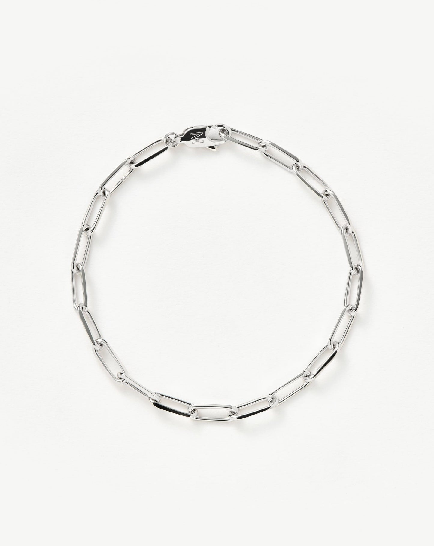 Classic Mini Paperclip Chain Bracelet | Silver Plated Bracelets Missoma