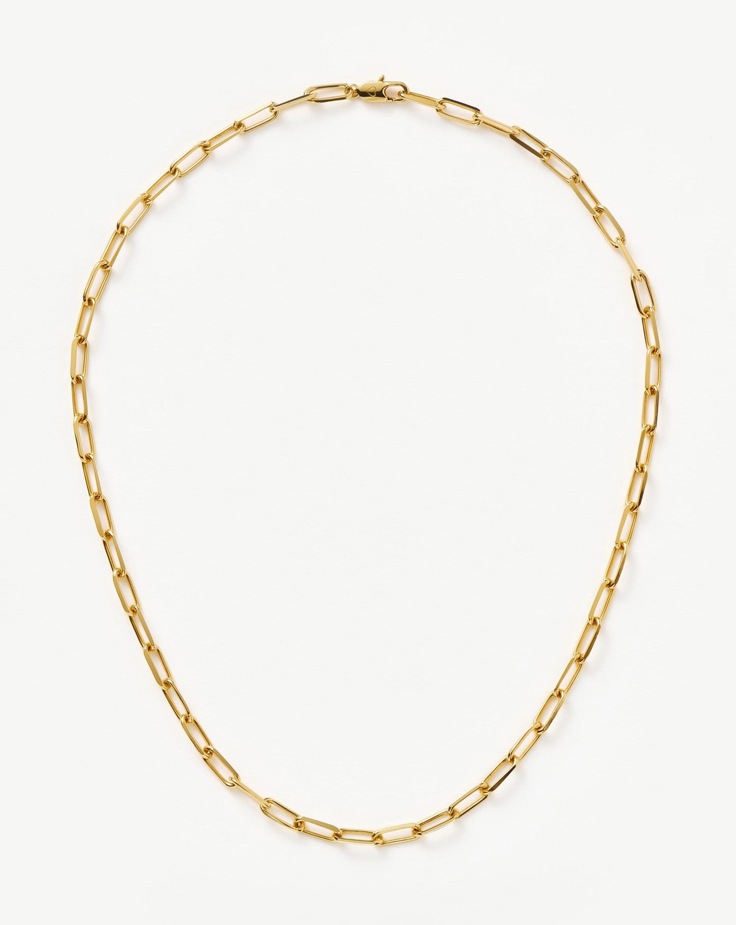 Classic Mini Short Paperclip Chain Necklace | 18ct Gold Plated Necklaces Missoma