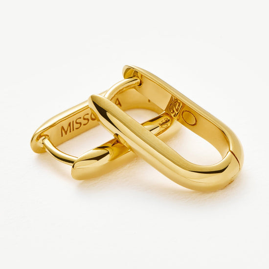 Classic Ovate Hoop Earrings | 18ct Recycled Gold Vermeil on Recycled Sterling Silver Earrings Missoma