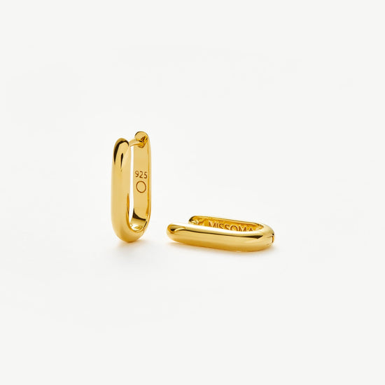 Classic Ovate Hoop Earrings | 18ct Recycled Gold Vermeil on Recycled Sterling Silver Earrings Missoma
