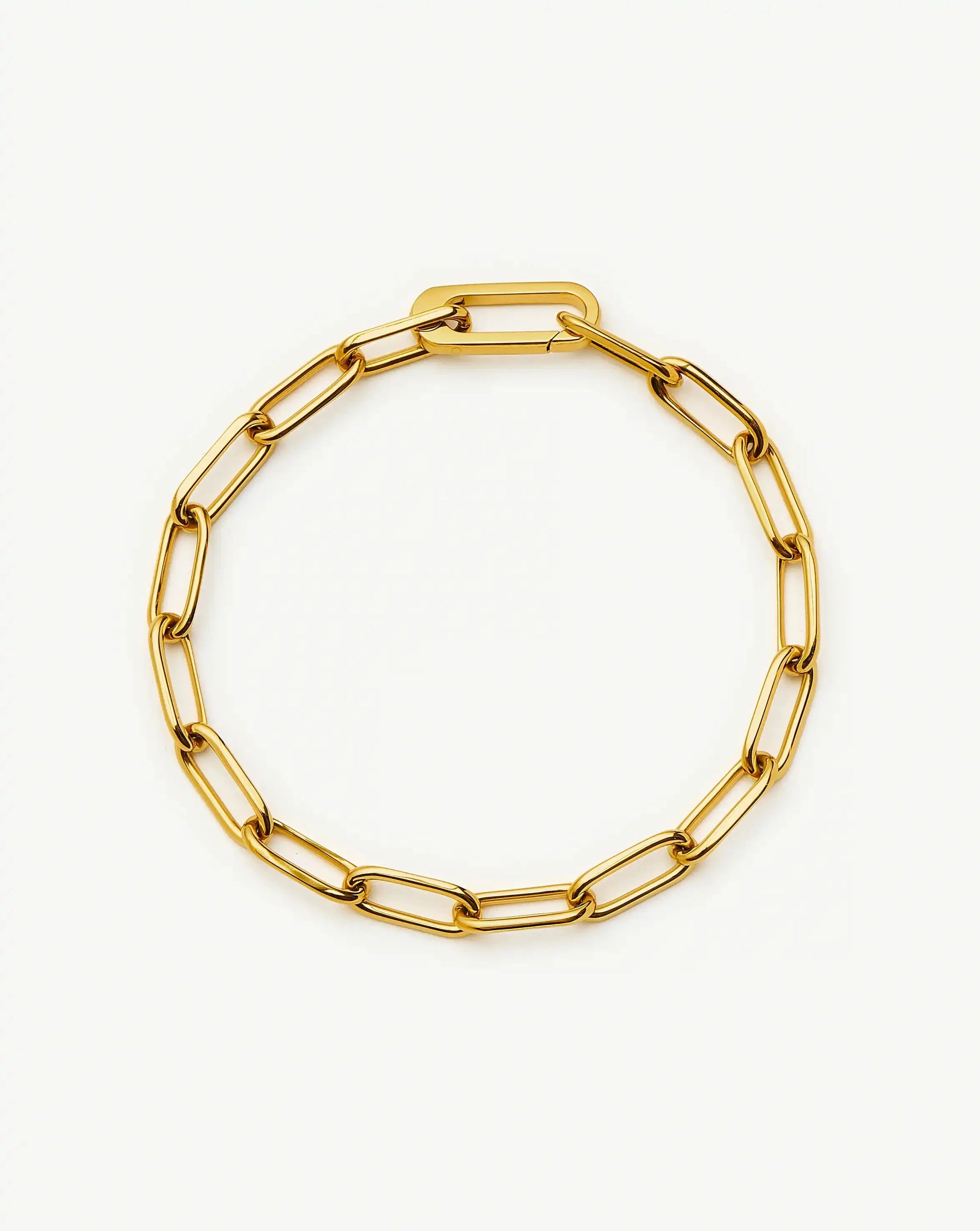 Classic Paperclip Chain Bracelet | 18ct Gold Plated Bracelets Missoma