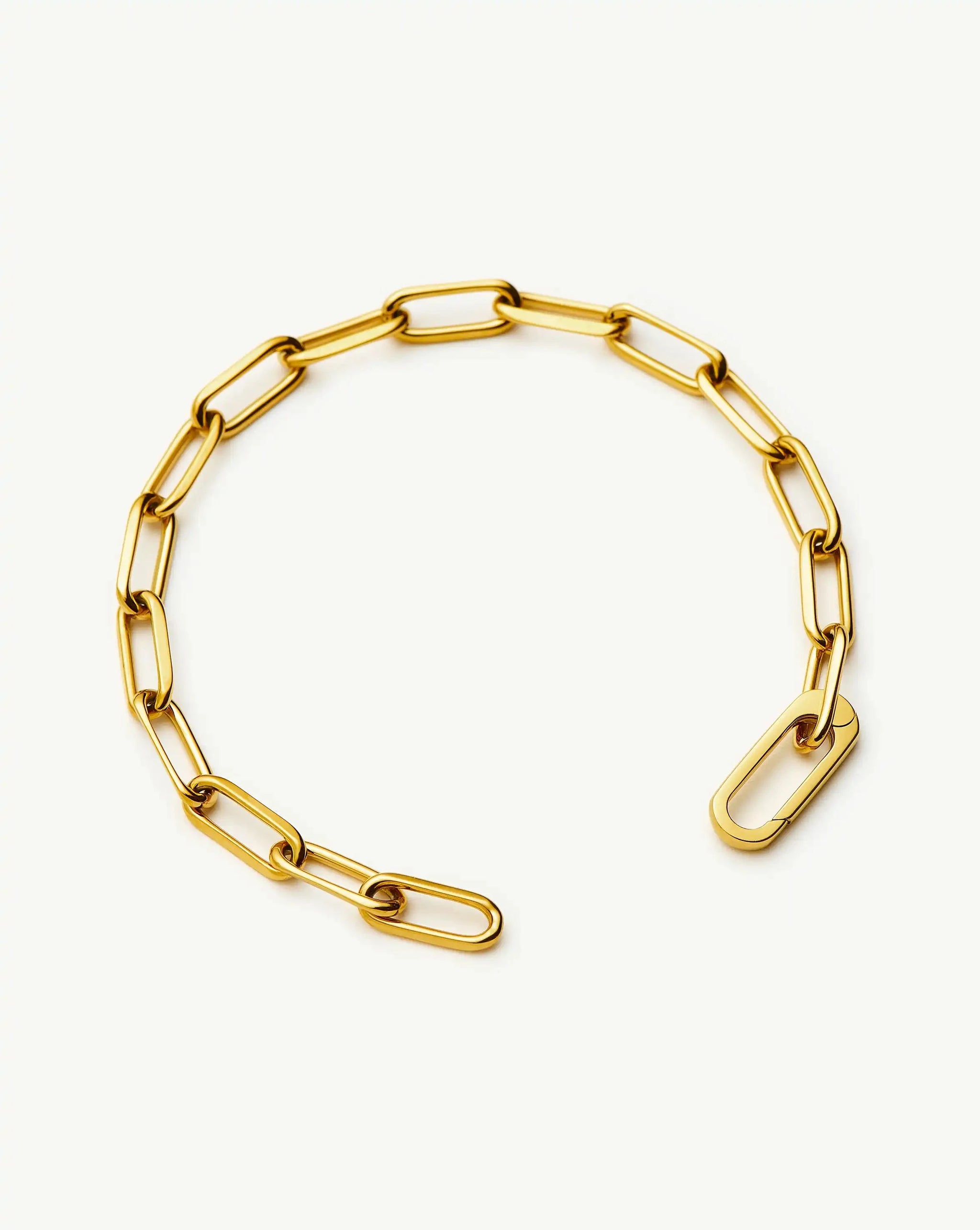 Classic Paperclip Chain Bracelet | 18ct Gold Plated Bracelets Missoma