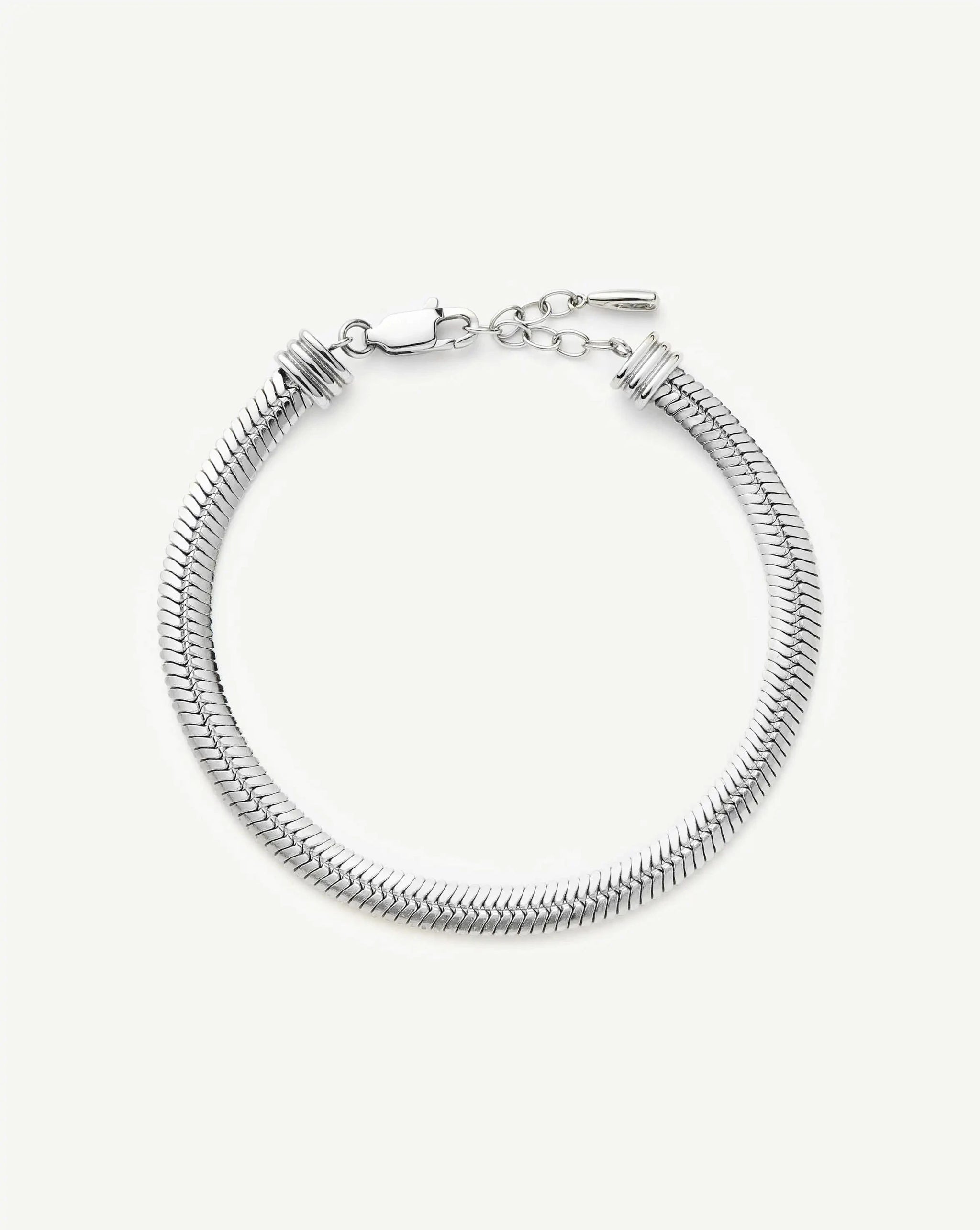 Classic Snake Chain Bracelet | Platinum Plated Bracelets Missoma