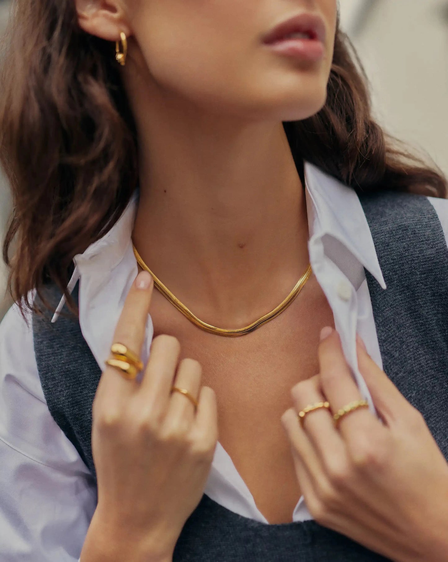 Classic Snake Chain Necklace | 18ct Gold Plated Necklaces Missoma