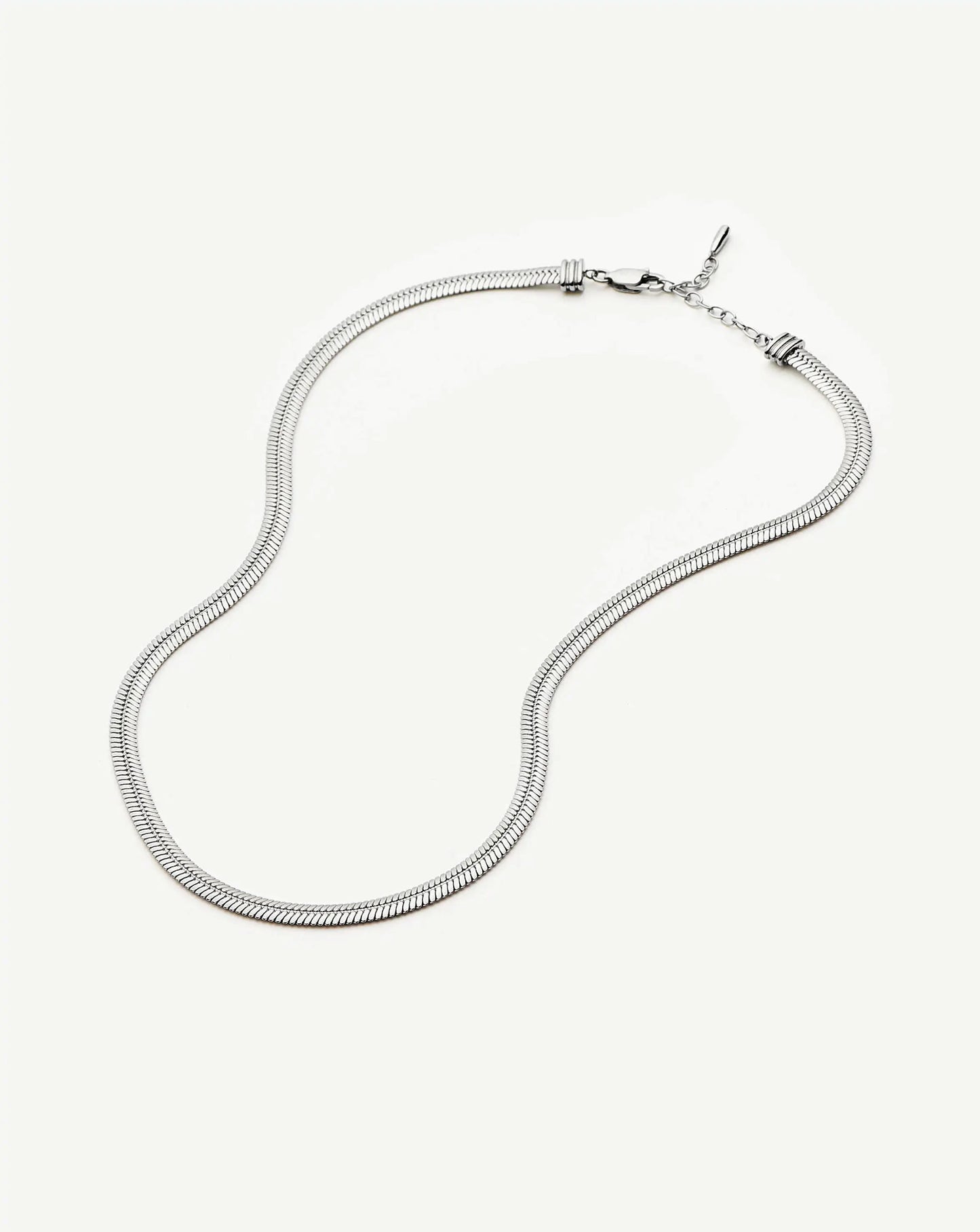 Classic Snake Chain Necklace | Platinum Plated Necklaces Missoma