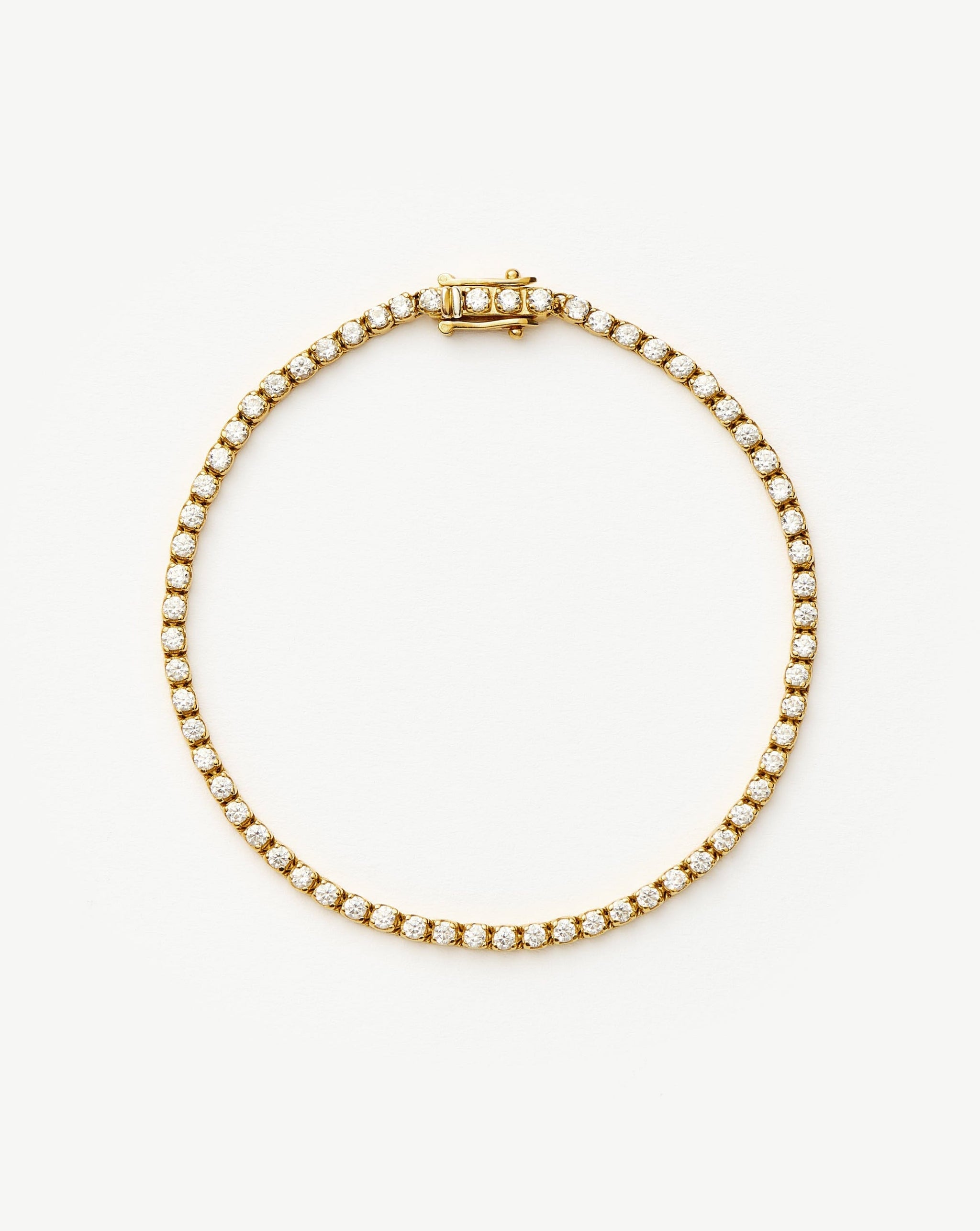 Classic Tennis Bracelet | 18ct Gold Vermeil Cubic Zirconia Bracelets Missoma