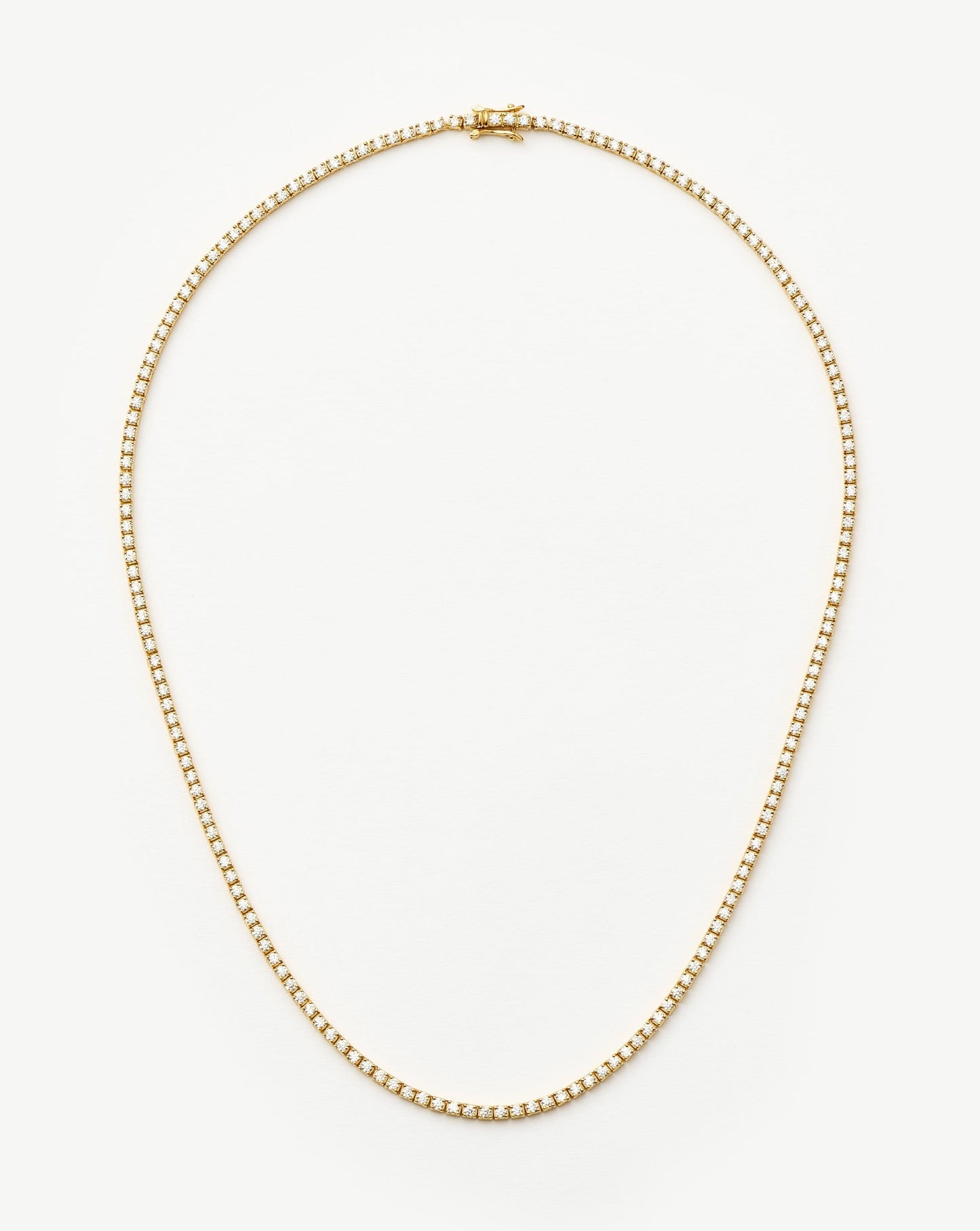 Classic Tennis Necklace | 18ct Gold Vermeil Cubic Zirconia Necklaces Missoma