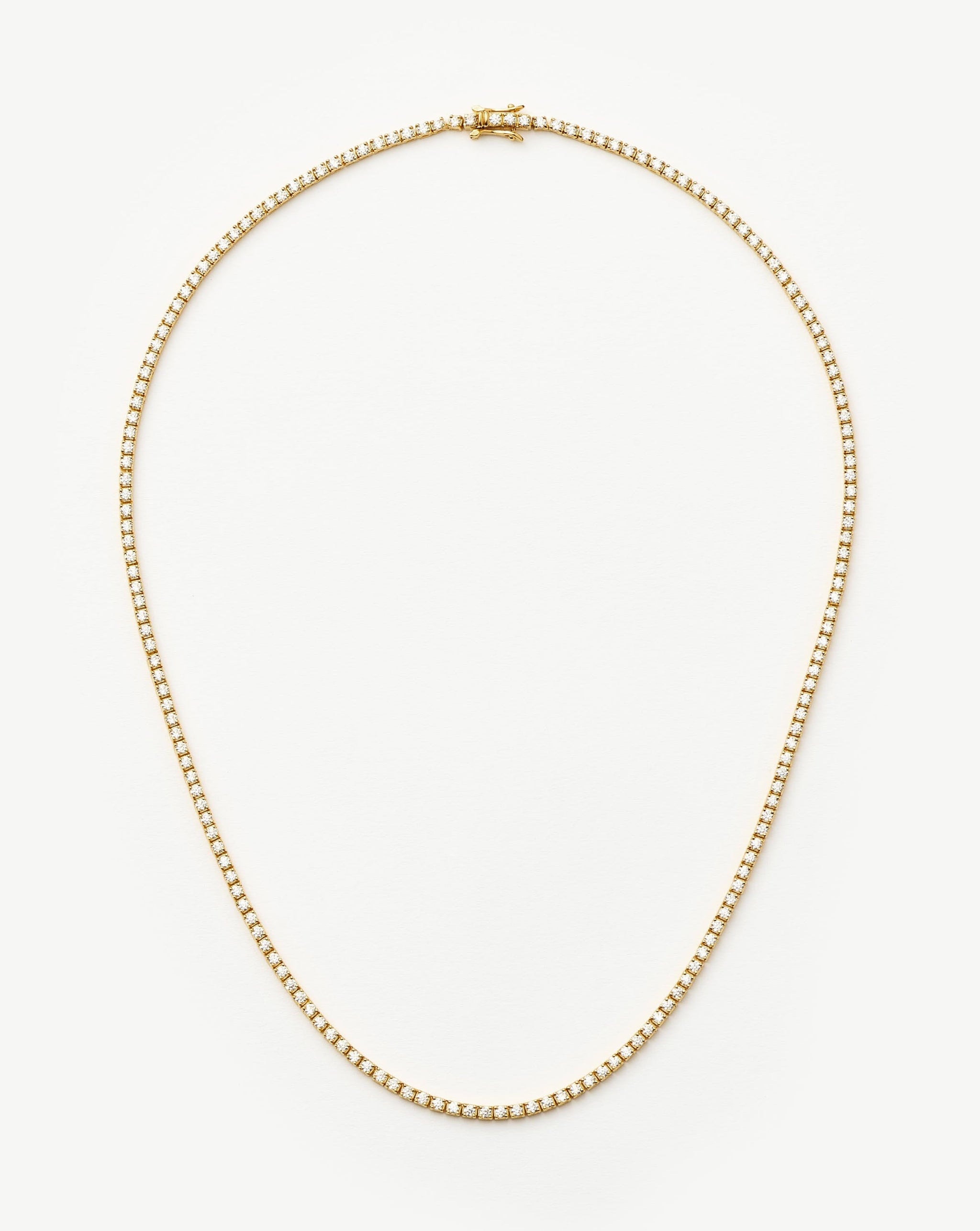 Classic Tennis Necklace | 18ct Gold Vermeil Cubic Zirconia Necklaces Missoma