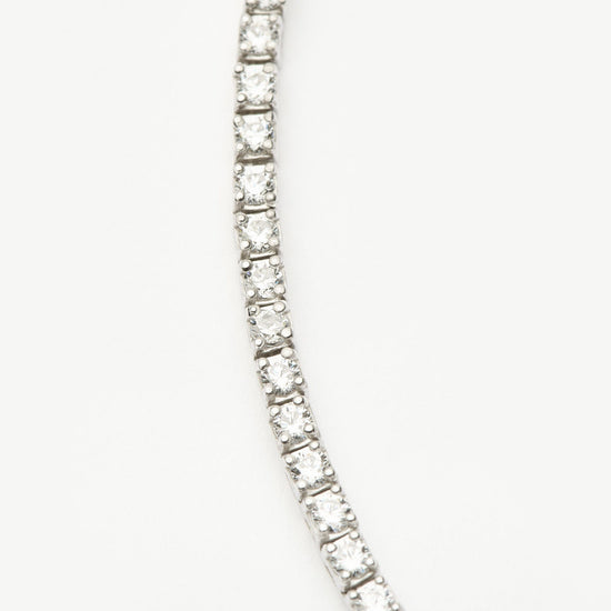 Classic Tennis Necklace | Sterling Silver Cubic Zirconia Necklaces Missoma