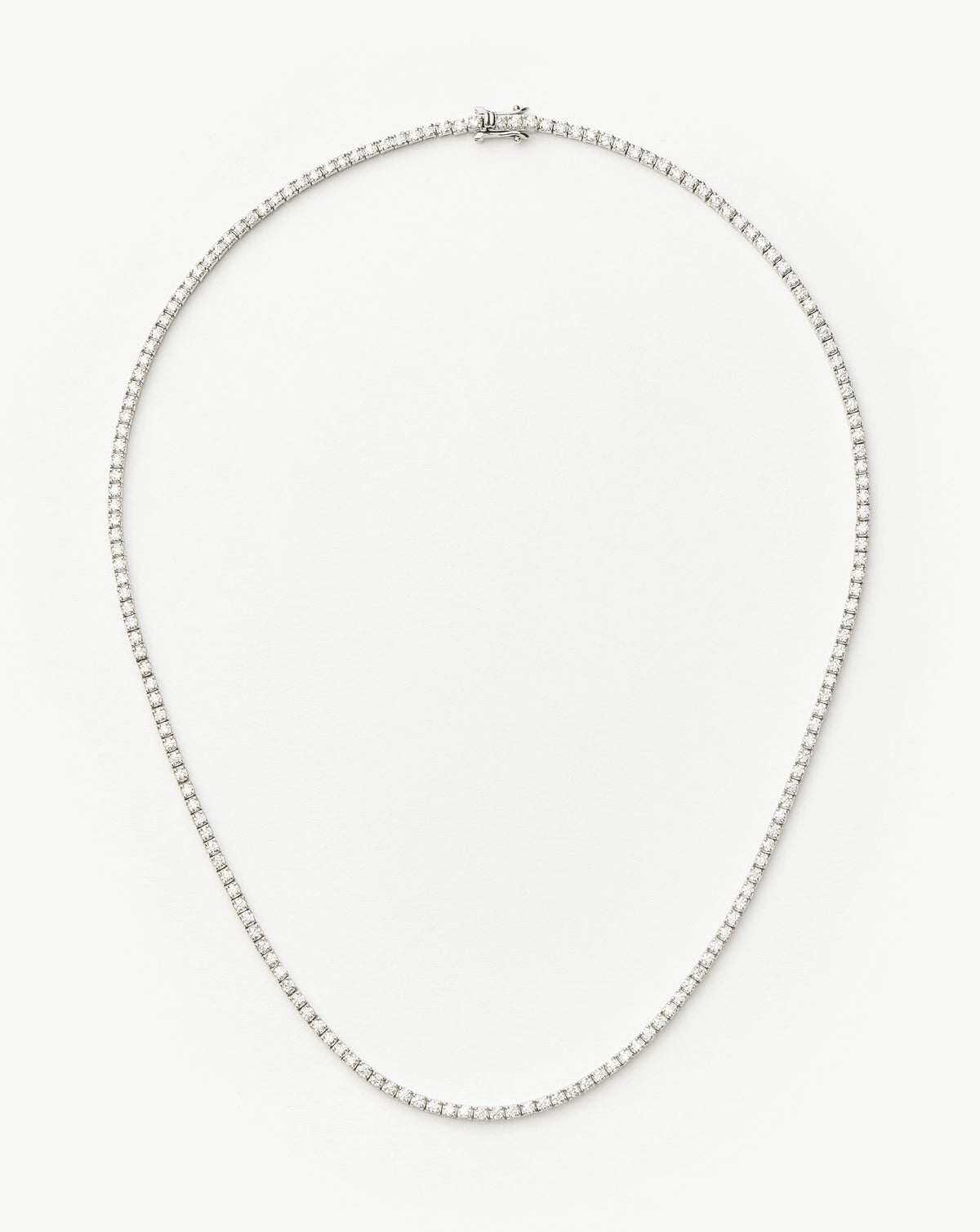 Classic Tennis Necklace | Sterling Silver Cubic Zirconia Necklaces Missoma