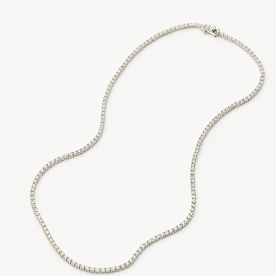 Classic Tennis Necklace | Sterling Silver Cubic Zirconia Necklaces Missoma