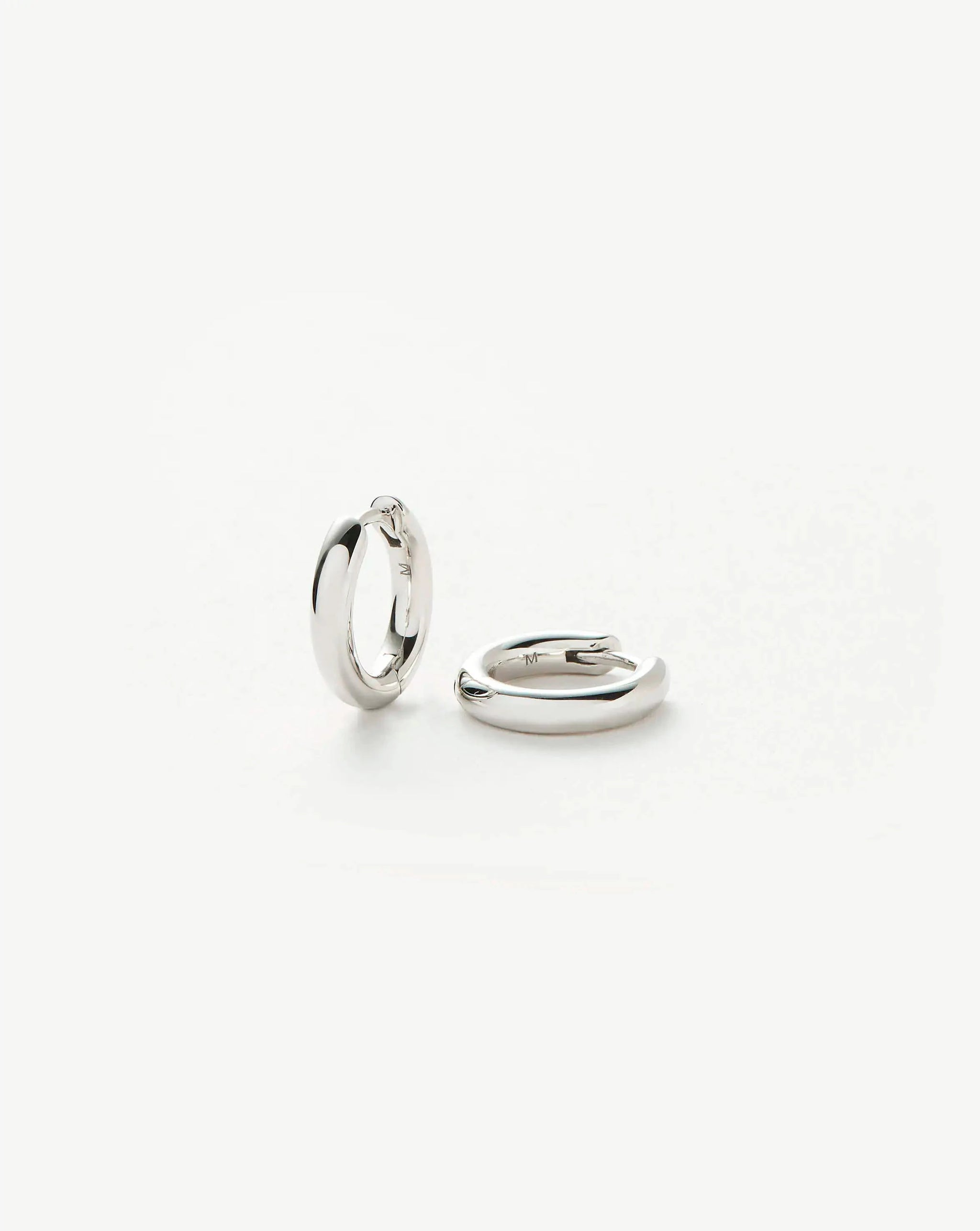 Classic Tunnel Mini Hoop Earrings | Silver Plated Earrings Missoma
