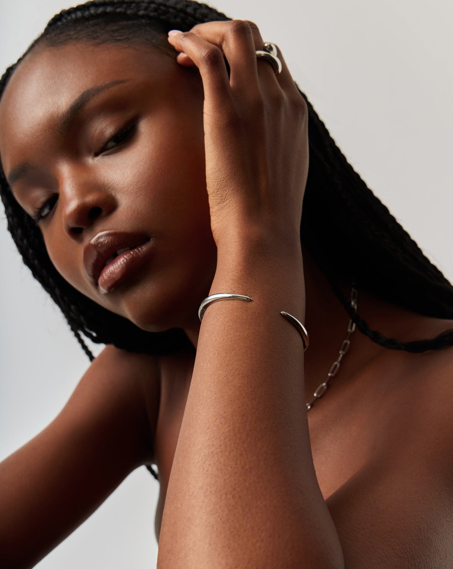Claw Cuff | Silver Plated Bracelets Missoma