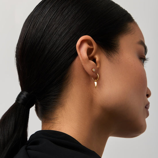 Claw Hoop & Stud Earring Set | 18ct Gold Vermeil Layering Sets Missoma