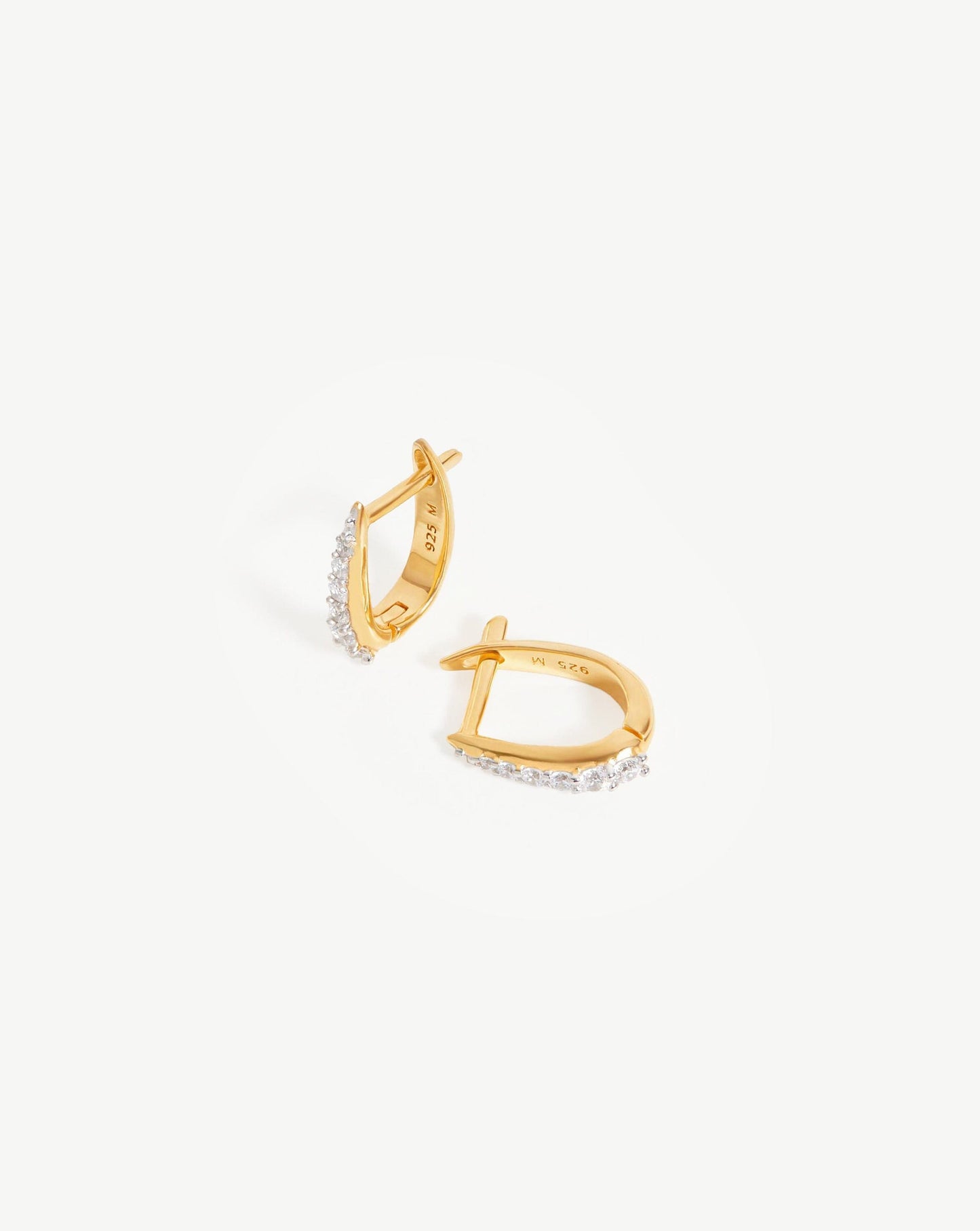 Claw Huggies | 18ct Gold Plated Vermeil/Pavé Earrings Missoma