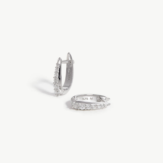 Claw Huggies | Sterling Silver/Pavé Earrings Missoma
