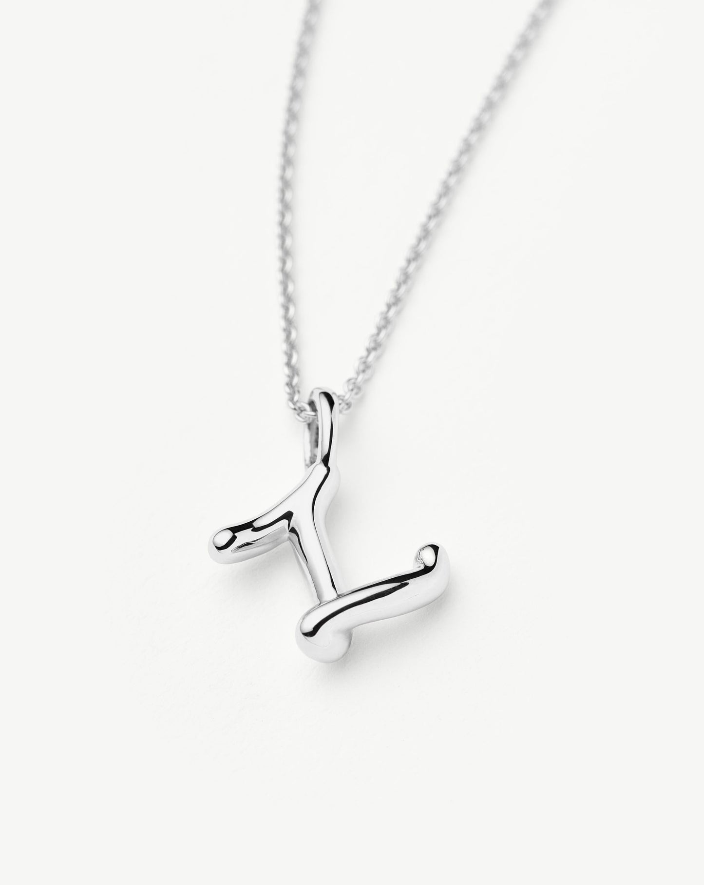 Curly Molten Mini Initial Necklace - Z | Sterling Silver Necklaces Missoma