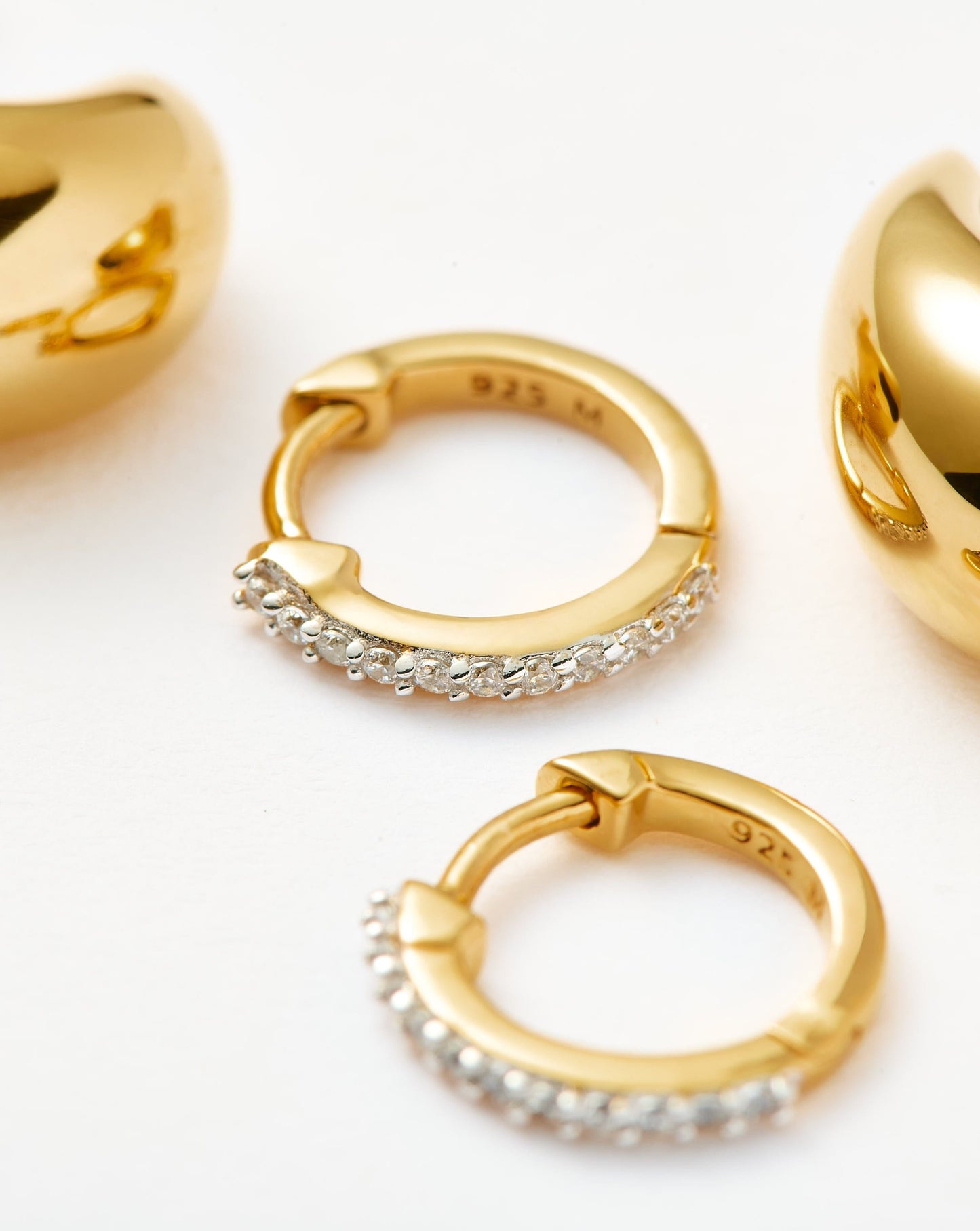 Dome Pave Earring Set Layering Sets Missoma